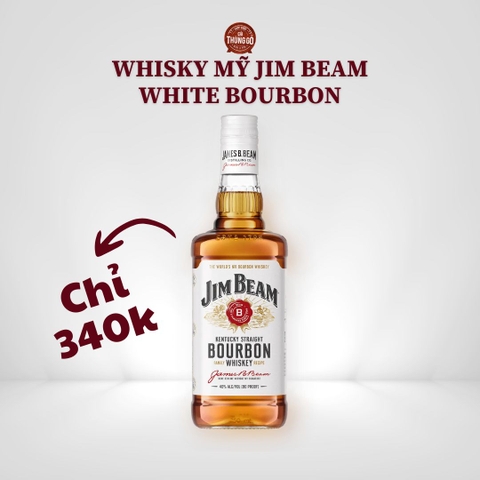 Rượu Whisky Mỹ Jim Beam White Bourbon 750ml S