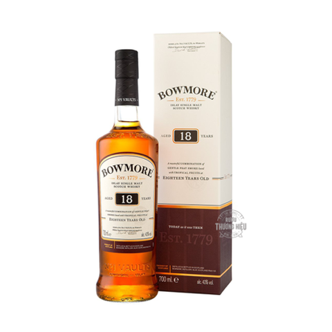 Rượu Whisky Scotland Bowmore 18YO Islay 700ml G