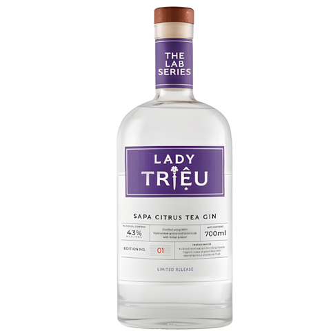 Rượu Gin Việt Nam Lady Triệu Sapacitrus Tea Gin 700 Ml G