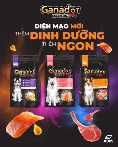 GANADOR PREMIUM DOG PUPPY WITH MILK AND DHA_10KG VN THỨC ĂN CHÓ