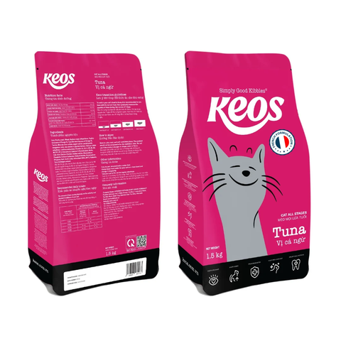 KEOS TAHH cho mèo vị cá ngừ dành cho mọi lứa tuổi- Bag 7kg (20x350g)