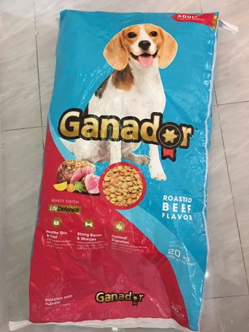 Ganador Adult Roasted Beef Flavor-Bao 20kg(50x400g)-Thức ăn chó