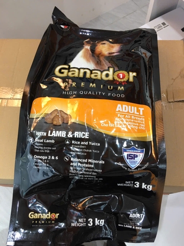 Ganador Adult Lamb&Rice-Thùng 12kg(4x3kg)-Thức ăn chó