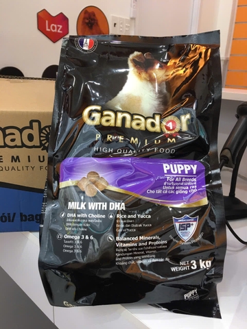 Ganador Puppy Milk with DHA-Thùng 12kg(4x3kg)-Thức ăn chó