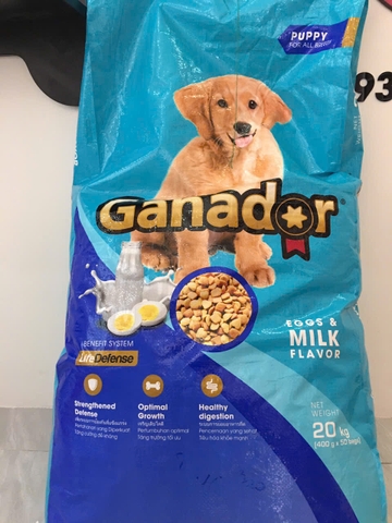 Ganador Puppy Egg&Milk Flavor-Bao 20kg(50x400g)-Thức ăn chó
