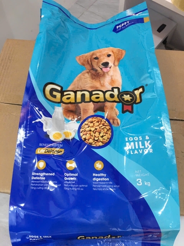 Ganador Puppy Egg&Milk Flavor-Thùng 12kg(4x3kg)-Thức ăn chó