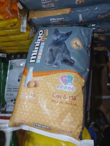 Minino Plus Kitten Egg&Milk-Bao 7kg(20x350g)-Thức ăn mèo