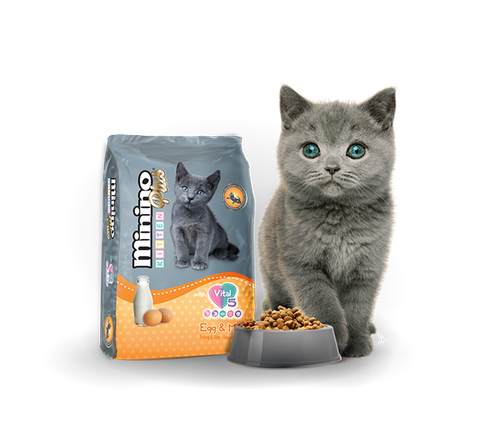 Minino Plus Kitten Egg&Milk-Thùng 9kg(6x1.5kg)-Thức ăn mèo