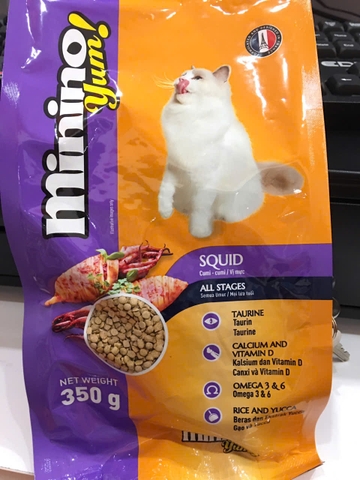 Minino Yum Squid-Bao 7kg(20x0.35kg)-Thức ăn mèo