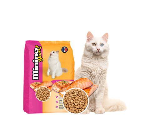 Minino Yum Salmon Flavor-Bao 7kg(20x350g)-Thức ăn mèo