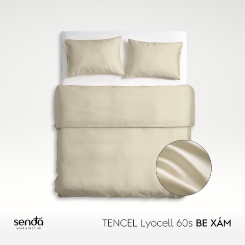 Bộ chăn gối 3 món Lụa Tencel trơn màu 2