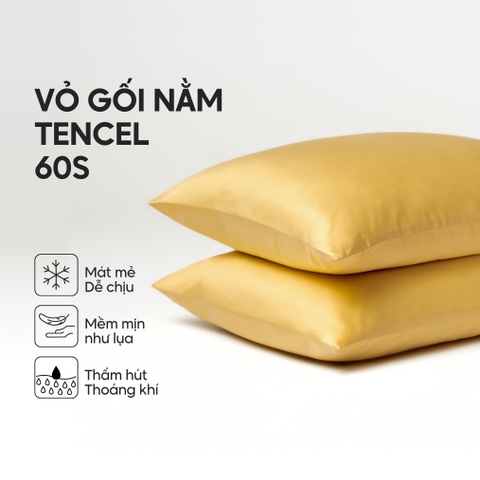 Vỏ gối nằm Lụa Tencel trơn màu