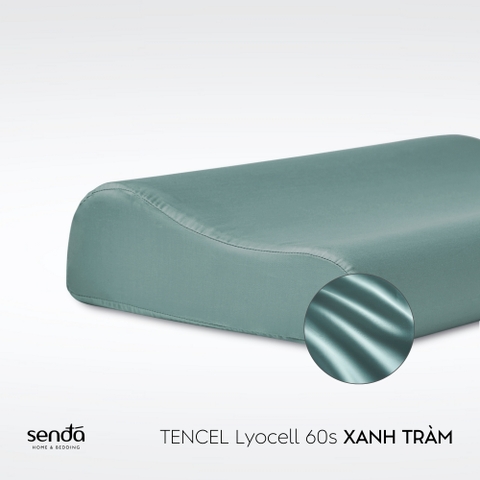 Vỏ gối cao su non - memory foam Lụa Tencel trơn màu