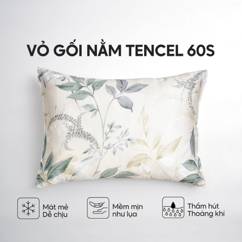 Vỏ gối nằm Lụa Tencel 60S họa tiết - Thanh trúc