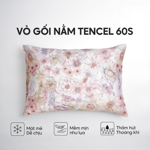 Vỏ gối nằm Lụa Tencel 60S họa tiết - Như ý