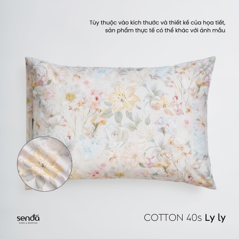 Vỏ gối nằm Cotton 40S họa tiết - Lyly