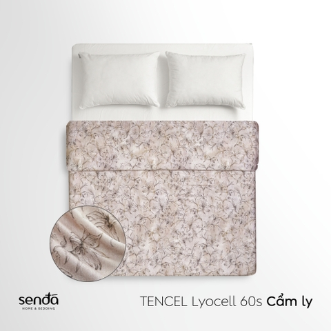 Vỏ chăn mỏng Lụa Tencel 60S họa tiết - Cẩm Ly