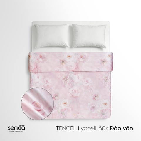 Vỏ chăn mỏng Lụa Tencel 60S họa tiết - Đào vân