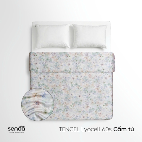 Vỏ chăn mỏng Lụa Tencel 60S họa tiết - Cẩm tú