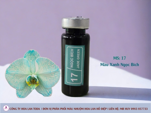 Màu nhuộm hoa lan: Xanh ngọc bích