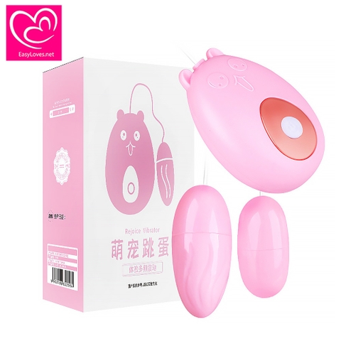 [Mã 06]Trứng rung 2 đầu hình gấu dễ thương | Pin ngoài 3A