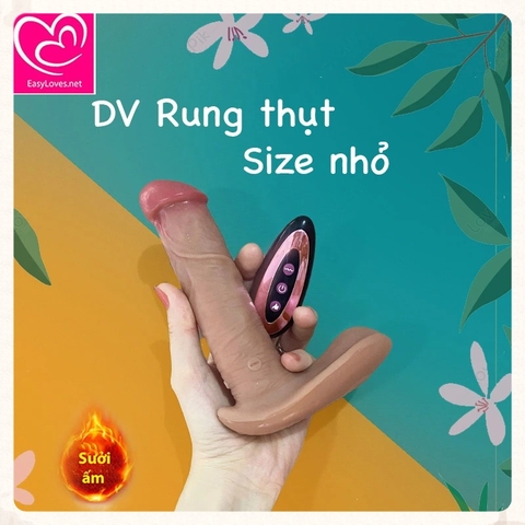[Mã 108]Dương vật thụt rung mềm mịn size nhỏ | sạc tích điện
