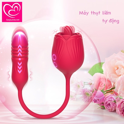 [Mã 118] Máy rung hoa hồng thụt liếm | Sạc tích điện