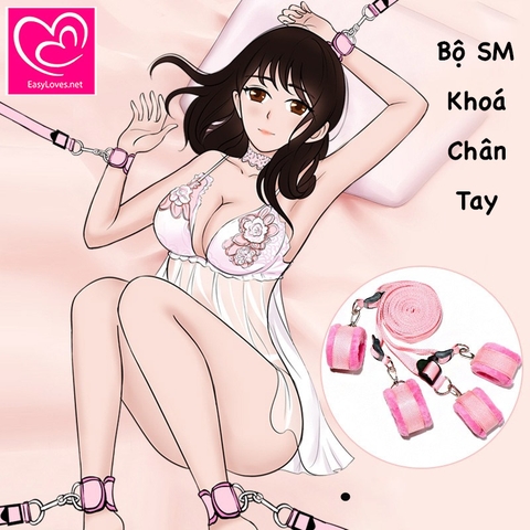 [Mã 121] Bộ Dây SM trói tay chân trên giường
