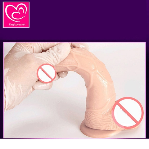 [Mã 72] Dương vật giả silicone mềm dẻo đính tường