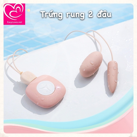 [Mã 14]Trứng rung 2 đầu chỉnh riêng biệt | Sạc tích điện