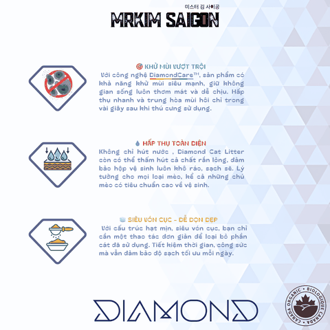 4KG] CÁT VỆ SINH CHO MÈO DIAMOND (9L) - HƯƠNG COFFEE MACCHIATO - TIẾT KIỆM THỜI GIAN DỌN DẸP CHO MÈO