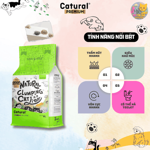 Cát Vệ Sinh Đậu Nành Catural 6L MrKim SaiGon