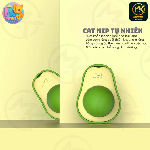 Cỏ Mèo Gắn Tường, Quả Mật, Viên Catnip Gắn Tường, Cỏ Bạc Hà Cho Mèo - Dạng Viên Tròn Xoay 360 Độ