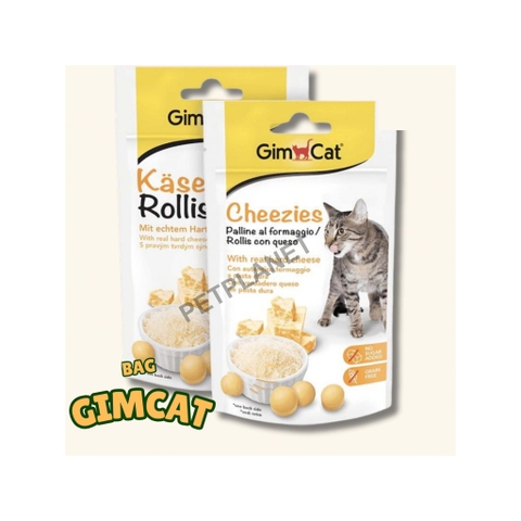 Viên phô mai Gimcat nhập khẩu Đức hỗ trợ tăng cân, tăng nọng, tốt tiêu hoá cho chó mèo - Gói 40g 80 viên