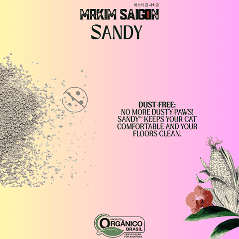 [3.8KG] CÁT VỆ SINH CHO MÈO SANDY (9L) - HƯƠNG CHANH XANH KHỬ MÙI TỐT - TỐI ƯU - TIẾT KIỆM THỜI GIAN DỌN DẸP CHO MÈO