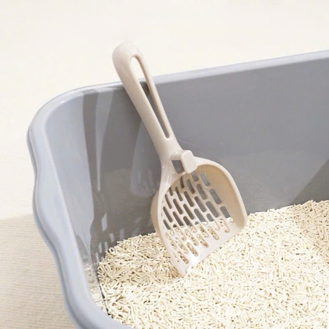Khay Vệ Sinh Cho Mèo Size Lớn 50cm Chống Văng Cát - Tặng Kèm Xẻng