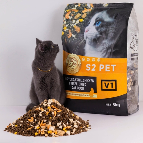 Hạt Mèo S2Pet V1 S2 Pet Siêu Topping Dành cho Mèo mọi lứa tuổi - thương hiệu S2 Pet