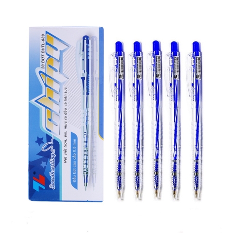 TL - Bút Bi TL089 (Xanh, Đen, Đỏ) (20 Cây/Hộp)