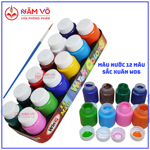 Win Q Màu Nước Sắc Xuân 12 Màu W06 (50 Vĩ/ Thùng)