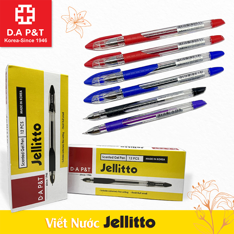 G-Star Bút Viết Jellito 0,4mm  (Xanh, Đỏ, Tím Lợt, Đen) (12 Cây/ Hộp; 12 Hộp/ Lốc)