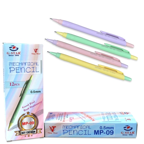 G-Star Bút Chì Bấm Kim Ngòi 0.5mm MP09 (12 Cây/ Hộp, 12 Hộp/ Lốc, 144 Hộp/ Thùng)