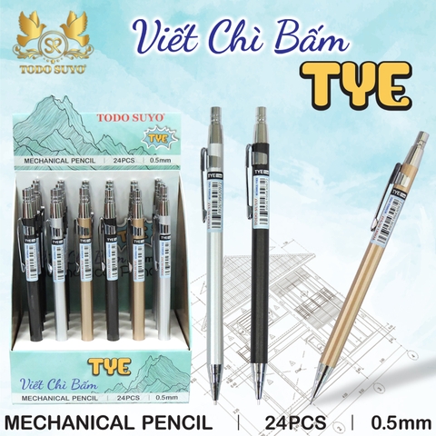 G-Star Bút Chì Bấm TYE Hiệu Todo Suyo (24 Cây/ Hộp, 20 Hộp/ Lốc, 40 Hộp/ Thùng)