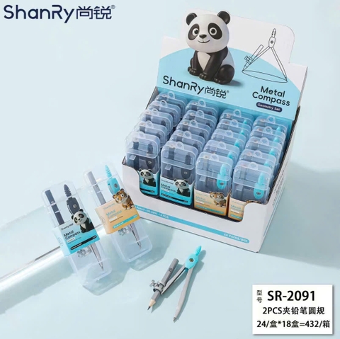 Compa Bút Chì Gỗ SR 2091 (24 Cái/ Hộp; 18 Hộp/ Thùng)