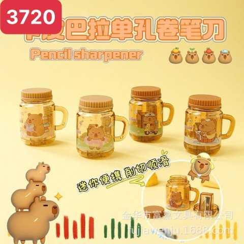 Gọt Bút Chì 1 Lỗ CapyBara 3720 (32 Cái/ Hộp; 36 Hộp/ Thùng)