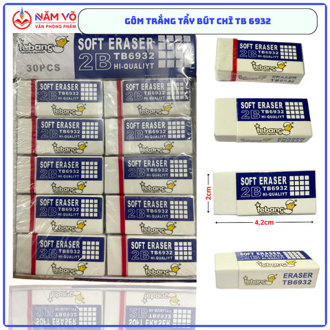 Gôm Trắng TB 6932 (30 Cái/Hộp; 36 Hộp/Thùng)