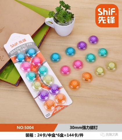 Vĩ 12 nam châm bảng từ SHIF No.5004 (12 cục/vĩ)