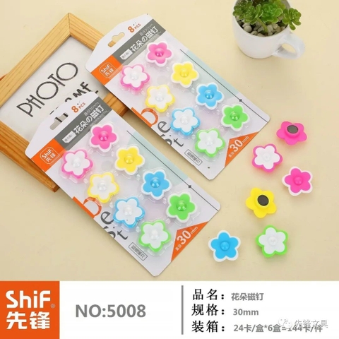 Vĩ 8 nam châm bảng từ SHIF No.5008; 5007; 5003 (8 cục/vĩ)