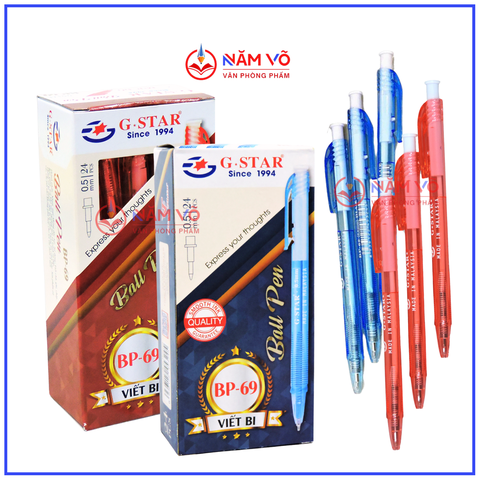 G-star Bút Bi BP69 (24 Cây/ Hộp; 72 Hộp/Thùng)
