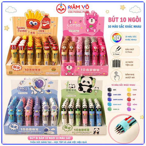 Bút đầu thú 10 ngòi HLL-8108 (36 Cây/Hộp) (27 Hộp/Thùng)