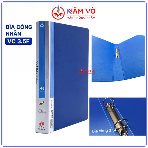 VC - Bìa Còng Nhẫn 3.5F SI Thái (45 Cái/ Thùng)